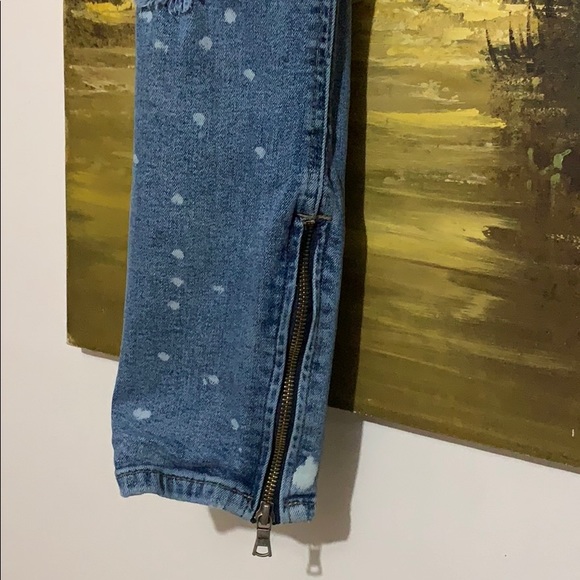 H&M Divided Jean With Paint Splatter - Picture 2 of 6
